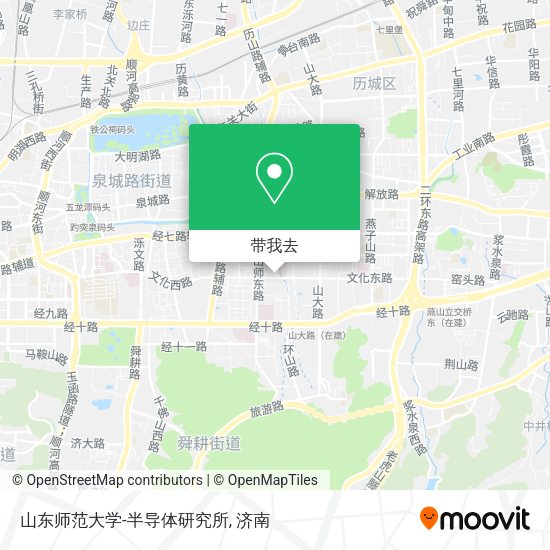 山东师范大学-半导体研究所地图