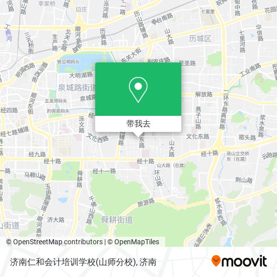 济南仁和会计培训学校(山师分校)地图