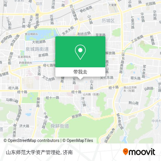 山东师范大学资产管理处地图