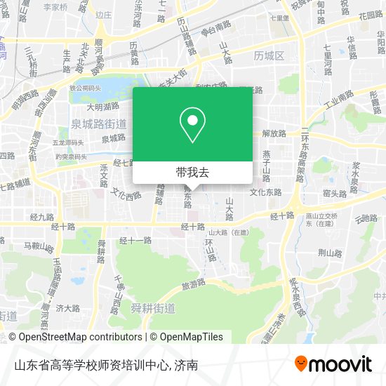 山东省高等学校师资培训中心地图