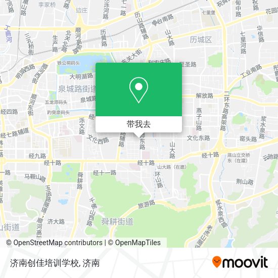 济南创佳培训学校地图