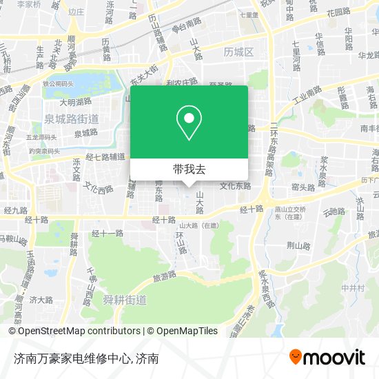 济南万豪家电维修中心地图