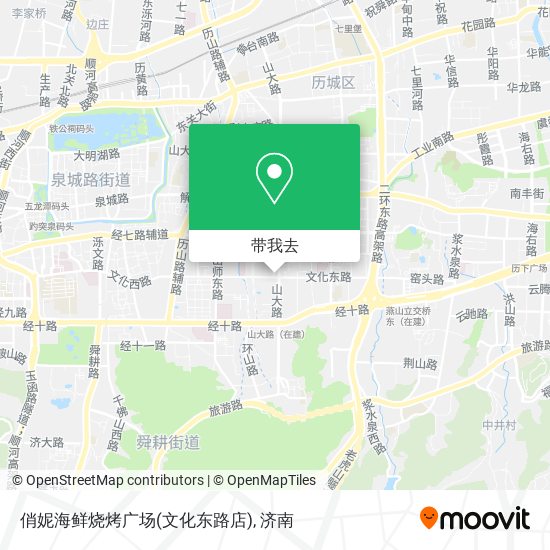 俏妮海鲜烧烤广场(文化东路店)地图