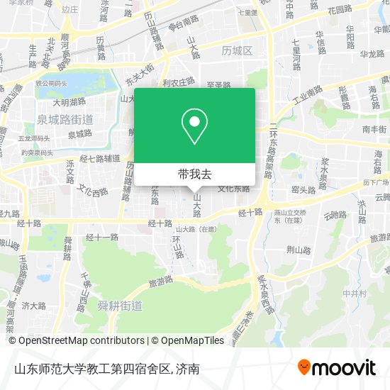 山东师范大学教工第四宿舍区地图
