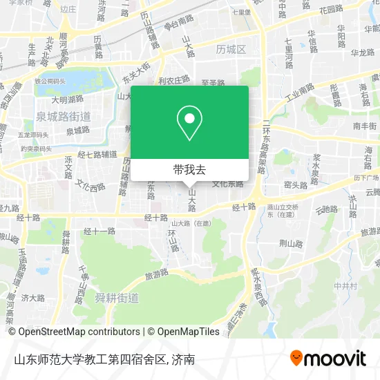 山东师范大学教工第四宿舍区地图