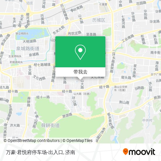 万豪·君悦府停车场-出入口地图