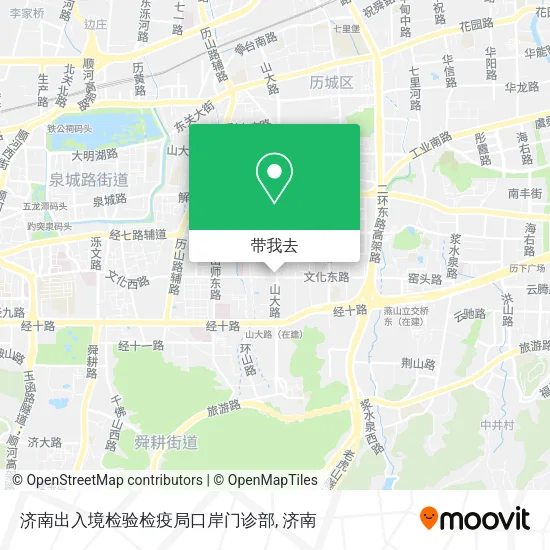 济南出入境检验检疫局口岸门诊部地图