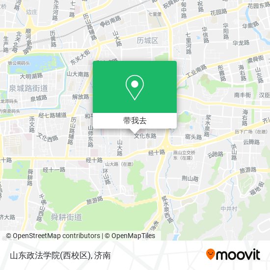 山东政法学院(西校区)地图