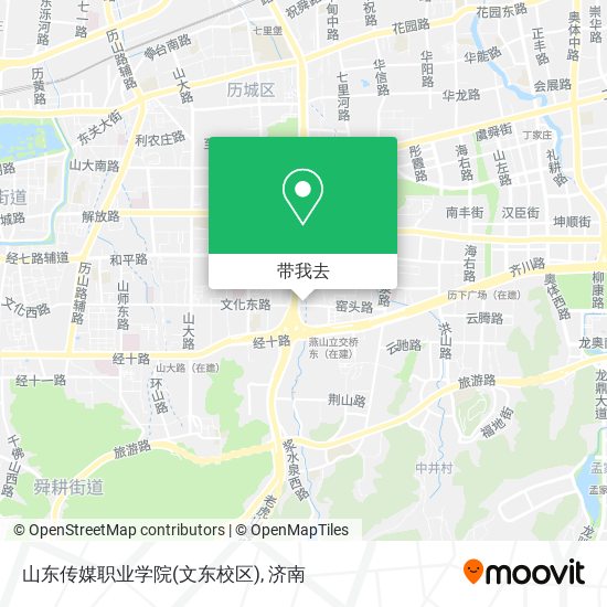 山东传媒职业学院(文东校区)地图