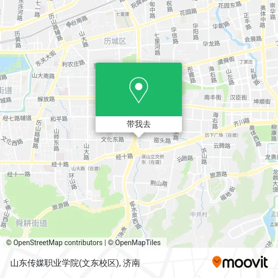山东传媒职业学院(文东校区)地图