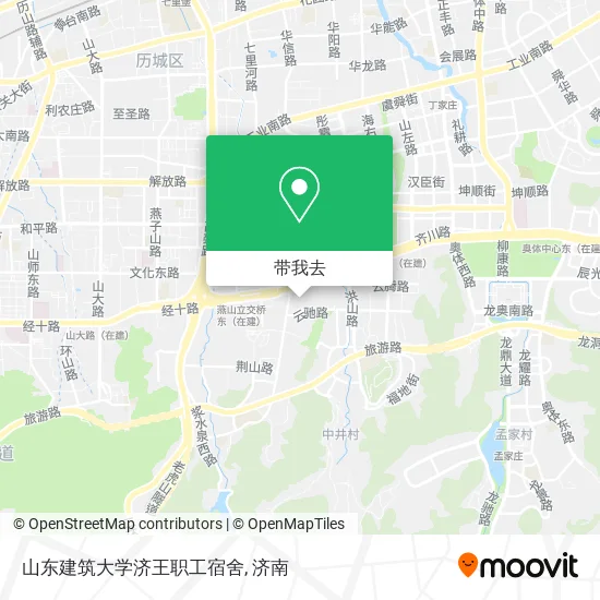 山东建筑大学济王职工宿舍地图