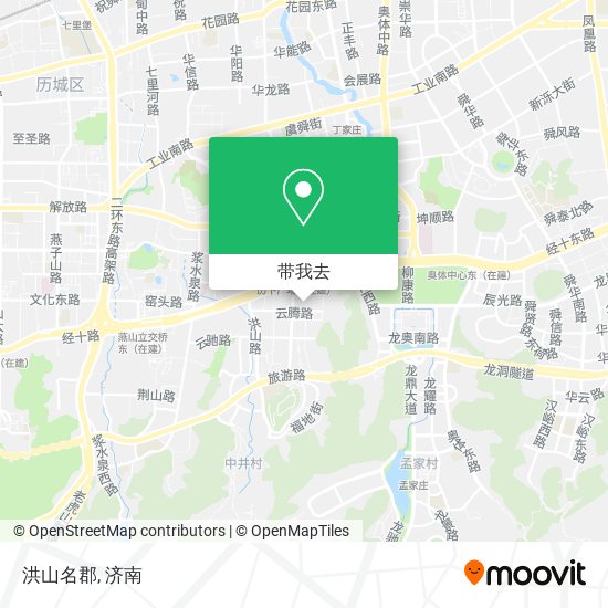 洪山名郡地图