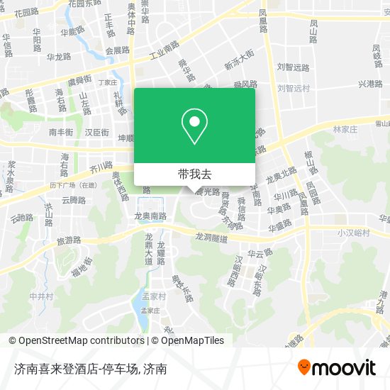 济南喜来登酒店-停车场地图