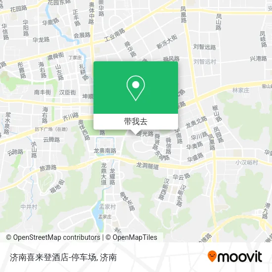 济南喜来登酒店-停车场地图