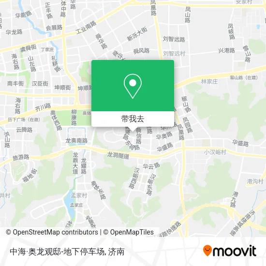 中海·奥龙观邸-地下停车场地图