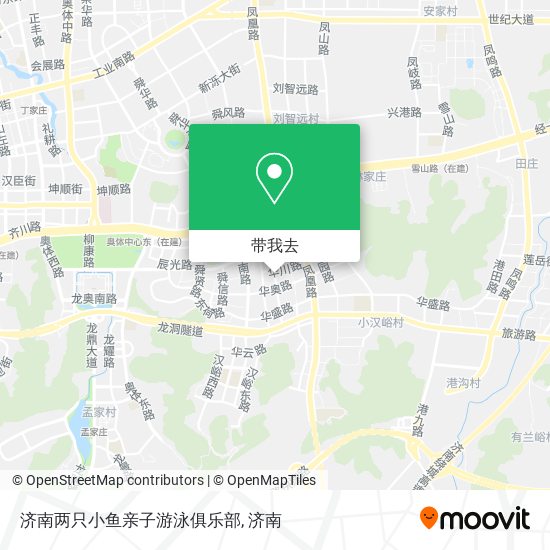 济南两只小鱼亲子游泳俱乐部地图