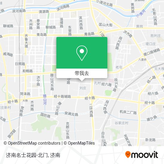济南名士花园-北门地图