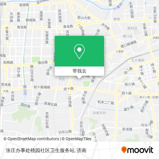 张庄办事处桃园社区卫生服务站地图