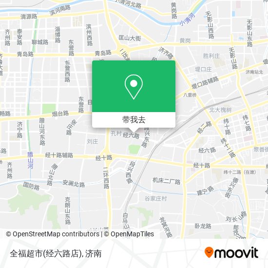 全福超市(经六路店)地图