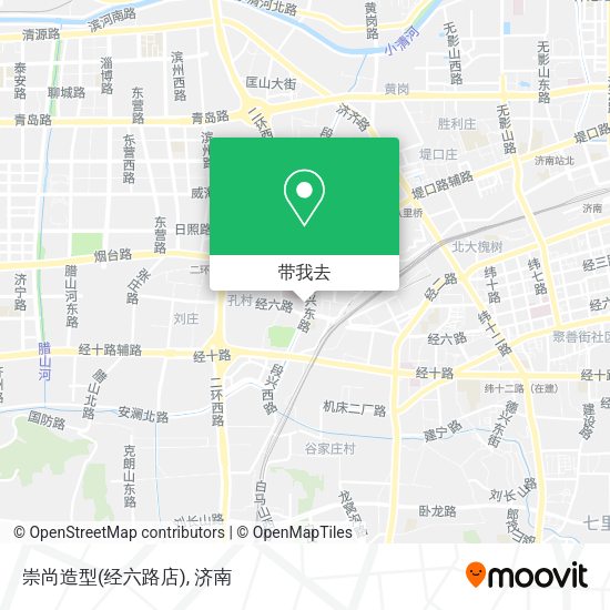 崇尚造型(经六路店)地图