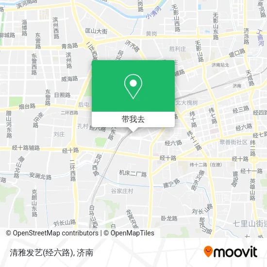 清雅发艺(经六路)地图