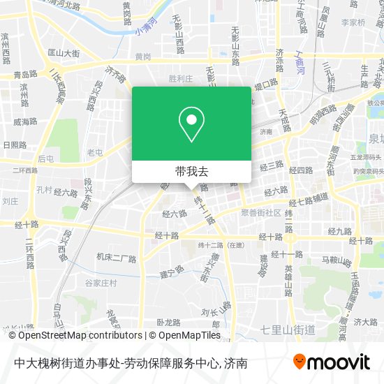 中大槐树街道办事处-劳动保障服务中心地图