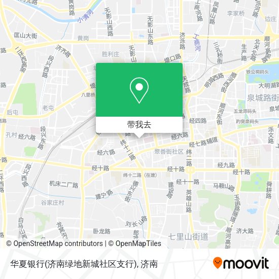 华夏银行(济南绿地新城社区支行)地图