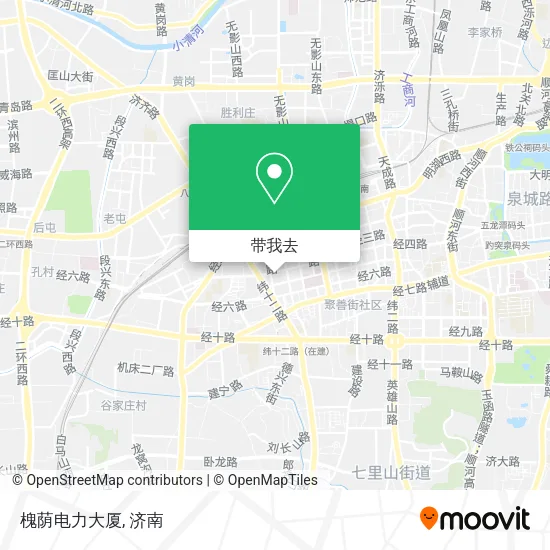 槐荫电力大厦地图