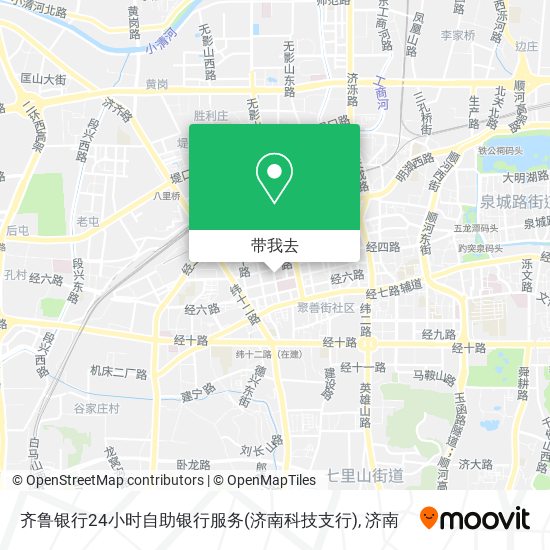 齐鲁银行24小时自助银行服务(济南科技支行)地图