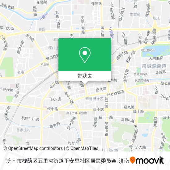 济南市槐荫区五里沟街道平安里社区居民委员会地图