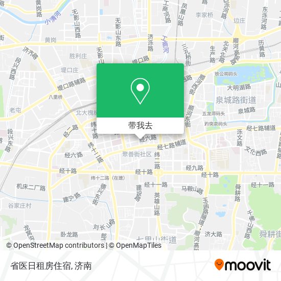 省医日租房住宿地图