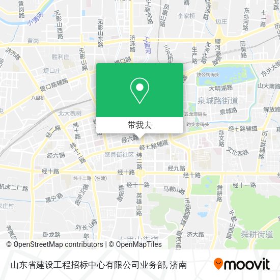 山东省建设工程招标中心有限公司业务部地图