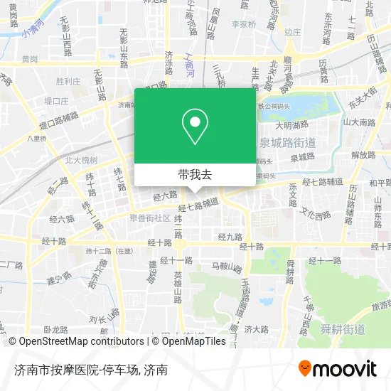 济南市按摩医院-停车场地图