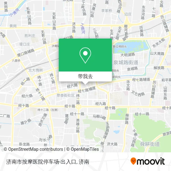 济南市按摩医院停车场-出入口地图