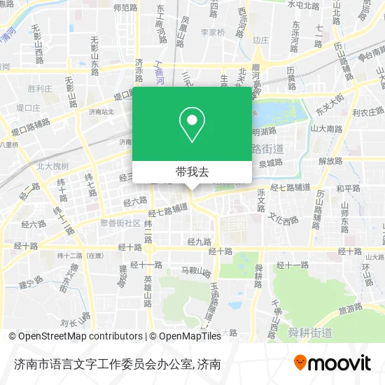 济南市语言文字工作委员会办公室地图
