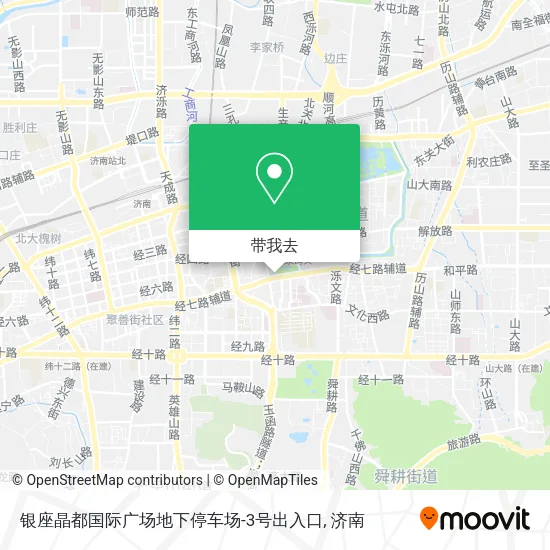 银座晶都国际广场地下停车场-3号出入口地图