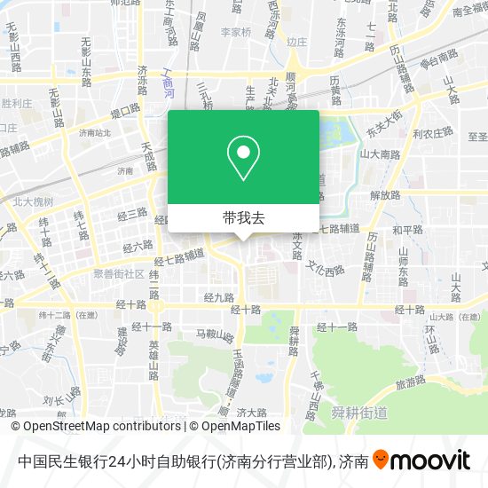 中国民生银行24小时自助银行(济南分行营业部)地图