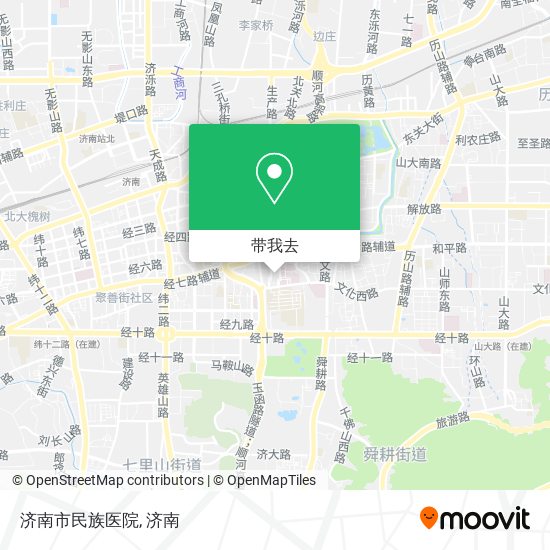 济南市民族医院地图