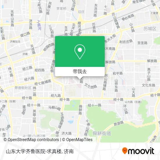 山东大学齐鲁医院-求真楼地图