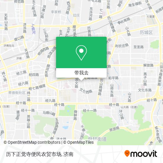历下正觉寺便民农贸市场地图