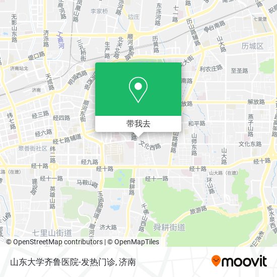 山东大学齐鲁医院-发热门诊地图