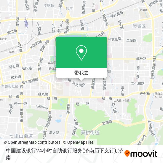 中国建设银行24小时自助银行服务(济南历下支行)地图
