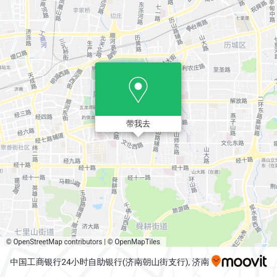 中国工商银行24小时自助银行(济南朝山街支行)地图