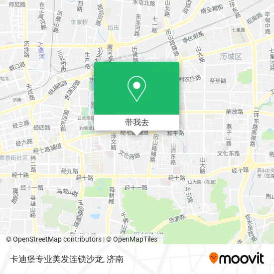 卡迪堡专业美发连锁沙龙地图