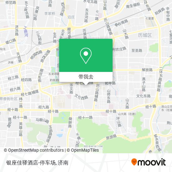 银座佳驿酒店-停车场地图