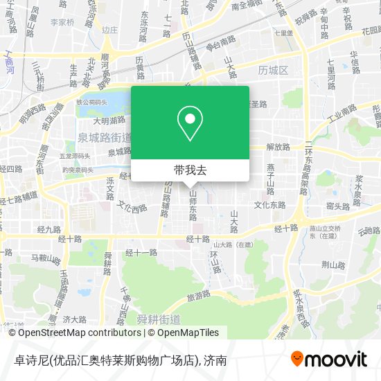 卓诗尼(优品汇奥特莱斯购物广场店)地图