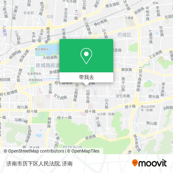 济南市历下区人民法院地图