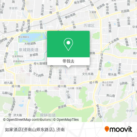 如家酒店(济南山师东路店)地图