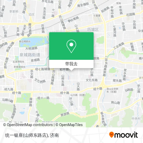 统一银座(山师东路店)地图