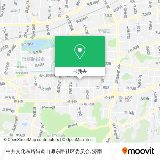 中共文化东路街道山师东路社区委员会地图